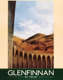 Railway poster of Glenfinnan viaduct