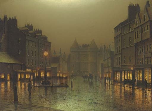 The Cannongate floods around Holyrood Palace at the bottom of the Royal Mile