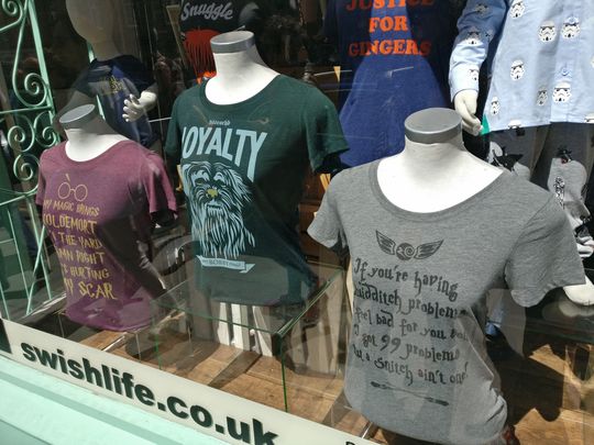 Window of boutique fashion shop Swish Victoria Street Edinburgh