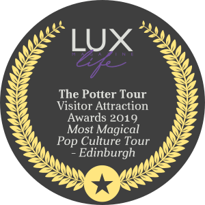 LUX life magazine awarded the Potter tour: Edinburgh's most magical pop culture tour