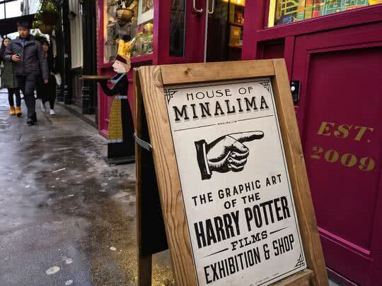 MinaLima an exhibition of Harry Potter design in London