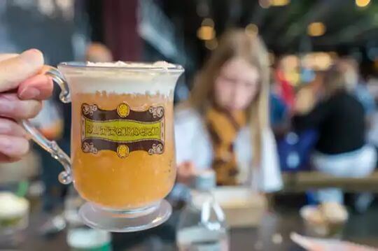 Delicious Butterbeer at Warner Brother's studio tour