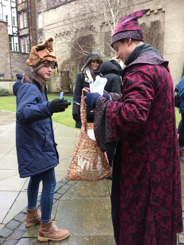 Pijka, a young Dutch girl, gets sorted into a house on my Harry Potter tour